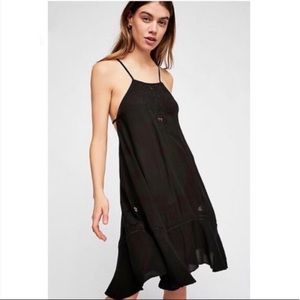 Intimately Free People Tank Midi Dress with Lace Details Size Large